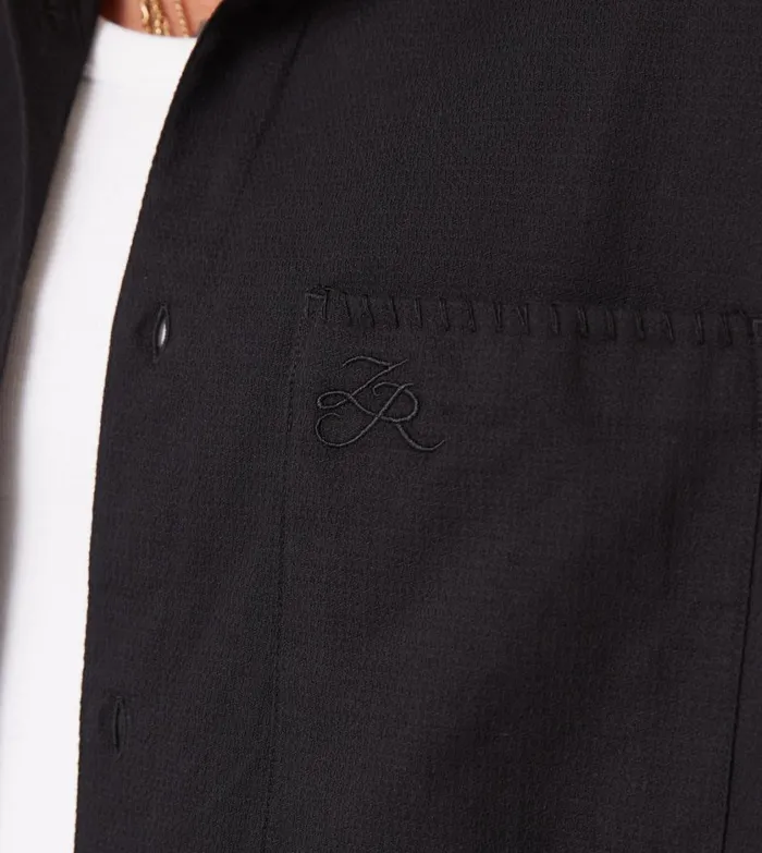 Zanerobe Shirts Men Box Crop Shirt Black