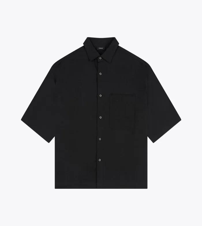 Zanerobe Shirts Men Box Crop Shirt Black