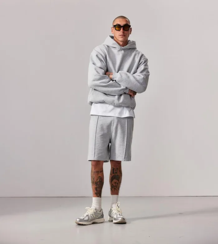 Zanerobe Shorts Men Lounge Sweat Short Grey Marle