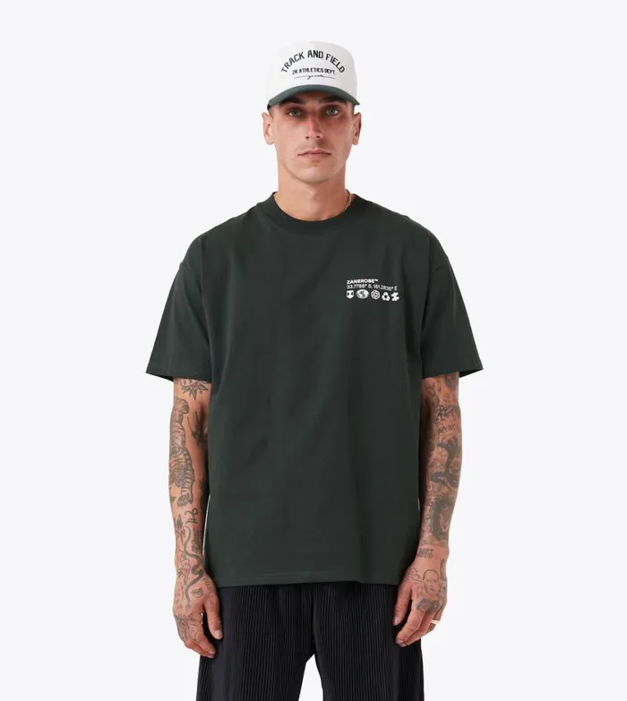 Zanerobe Tees and Tanks Men Levels Box Tee Forest