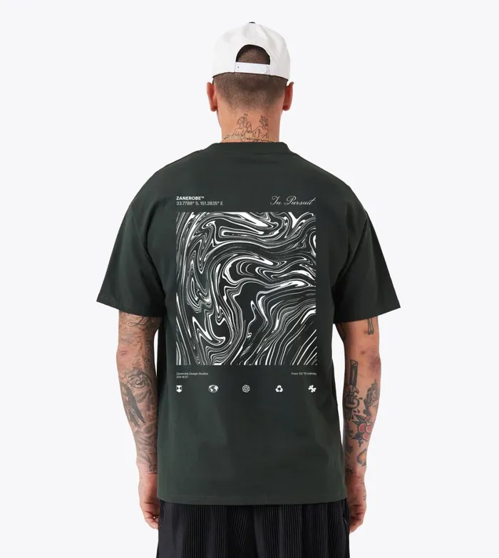 Zanerobe Tees and Tanks Men Levels Box Tee Forest