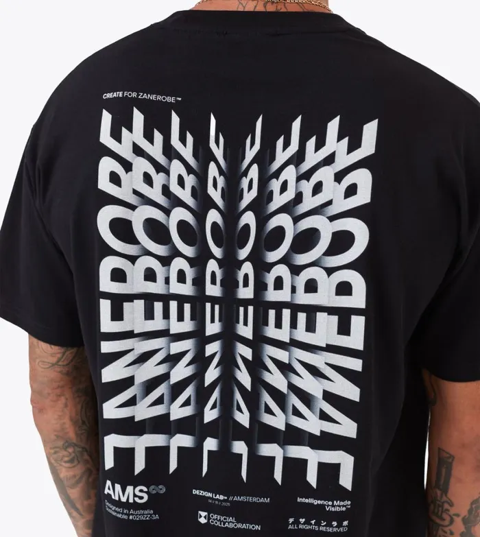 Zanerobe Tees and Tanks Men Mirror Box Tee Black