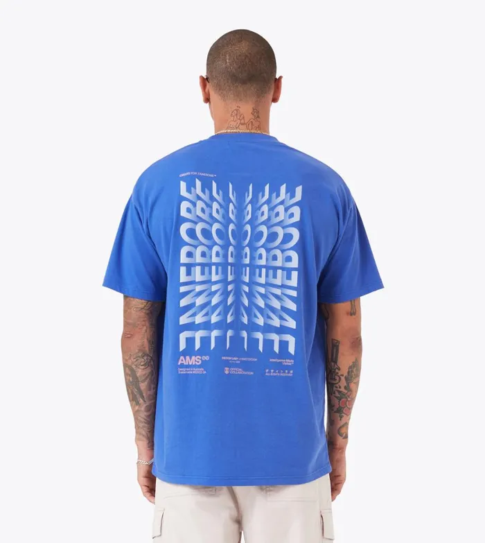 Zanerobe Tees and Tanks Men Mirror Box Tee Cobalt Blue
