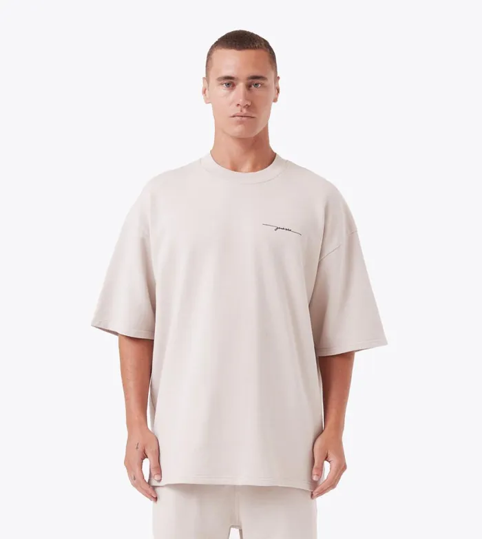 Zanerobe Tees and Tanks Men Rugger Fleece Tee Oat