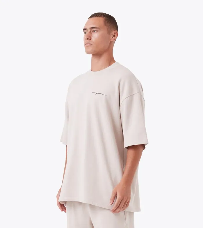 Zanerobe Tees and Tanks Men Rugger Fleece Tee Oat