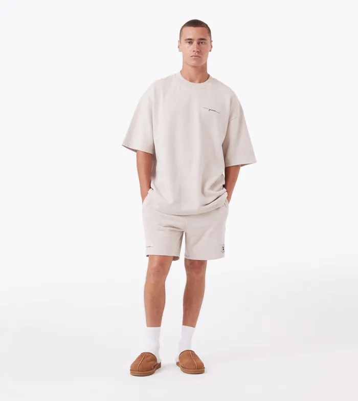 Zanerobe Tees and Tanks Men Rugger Fleece Tee Oat