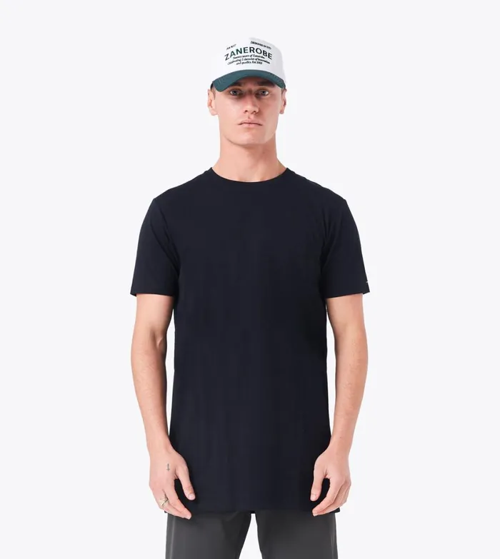 Zanerobe Tees and Tanks Men Tall Tee Black