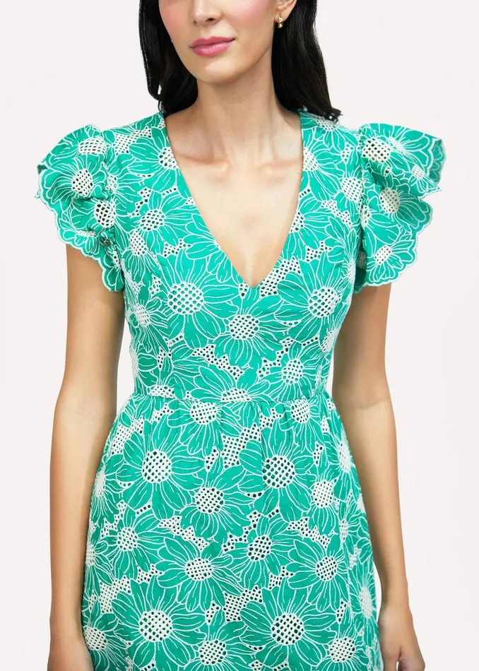 Zenith Midi Dress Green Women Lost Wander Dresses