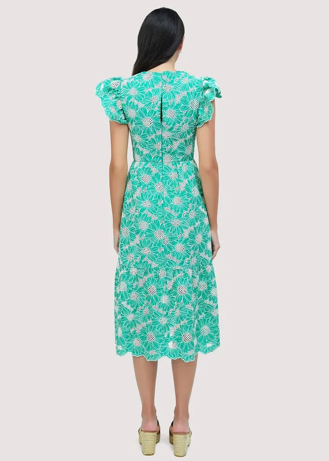 Zenith Midi Dress Green Women Lost Wander Dresses