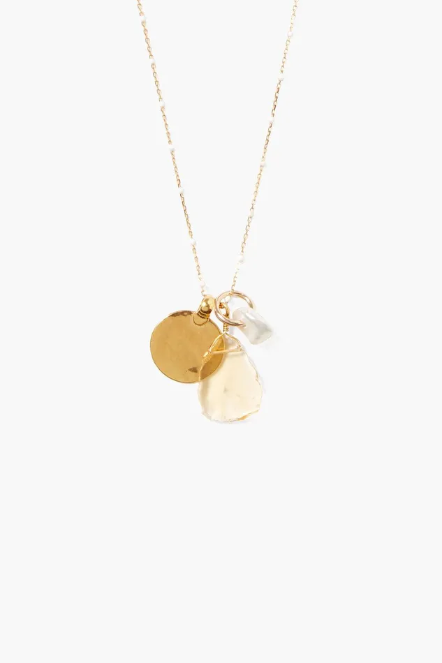 Zuri Enamel Charm Necklace White Mix Women Chan Luu Necklaces