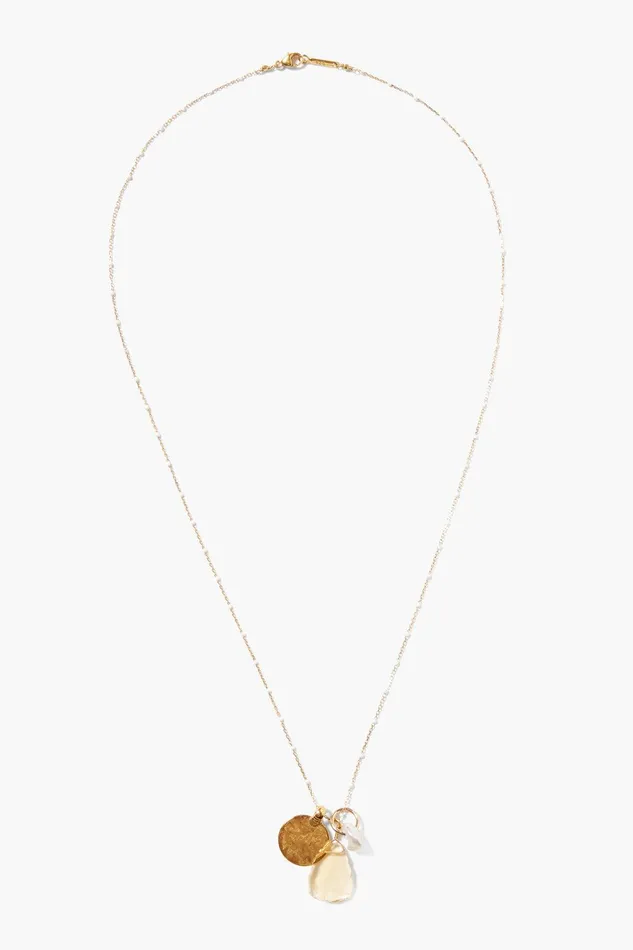 Zuri Enamel Charm Necklace White Mix Women Chan Luu Necklaces